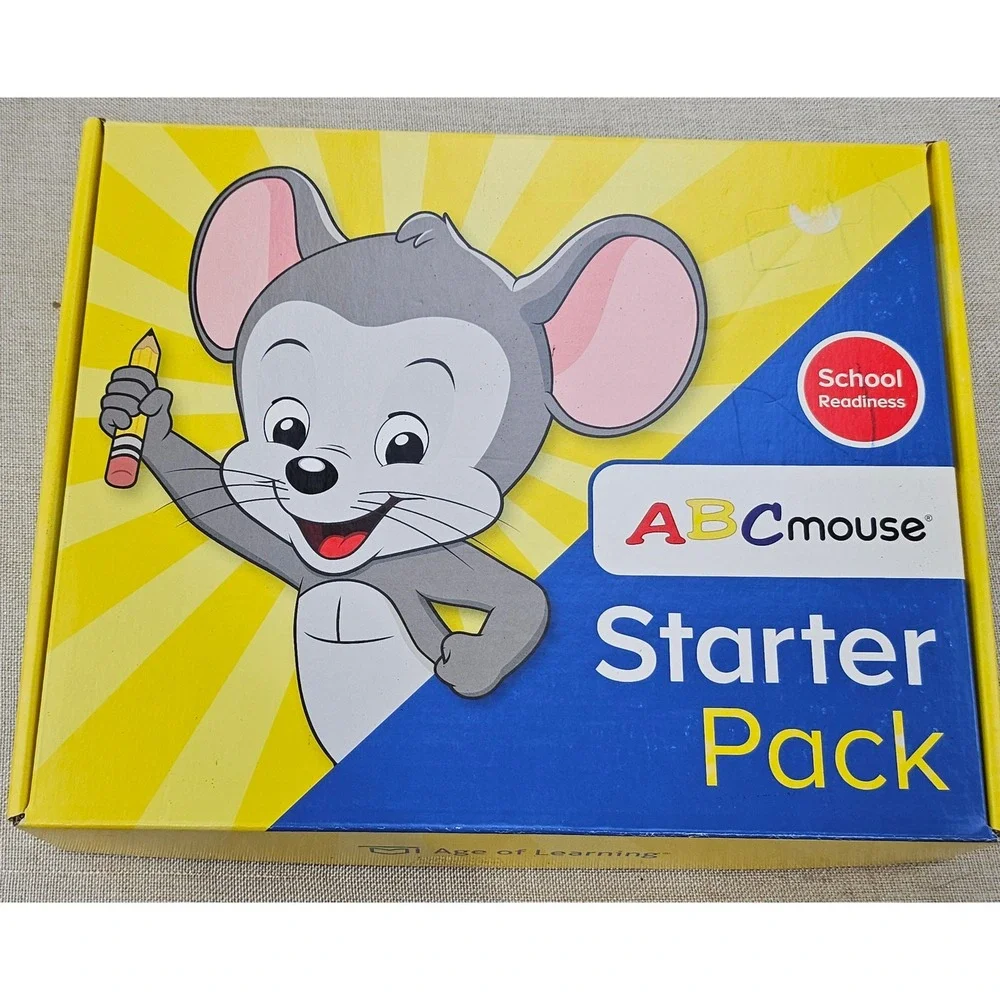 ABCmouse Starter Pack Kids Ages 3+ School Readiness 6 Workbooks Stickers Crayons